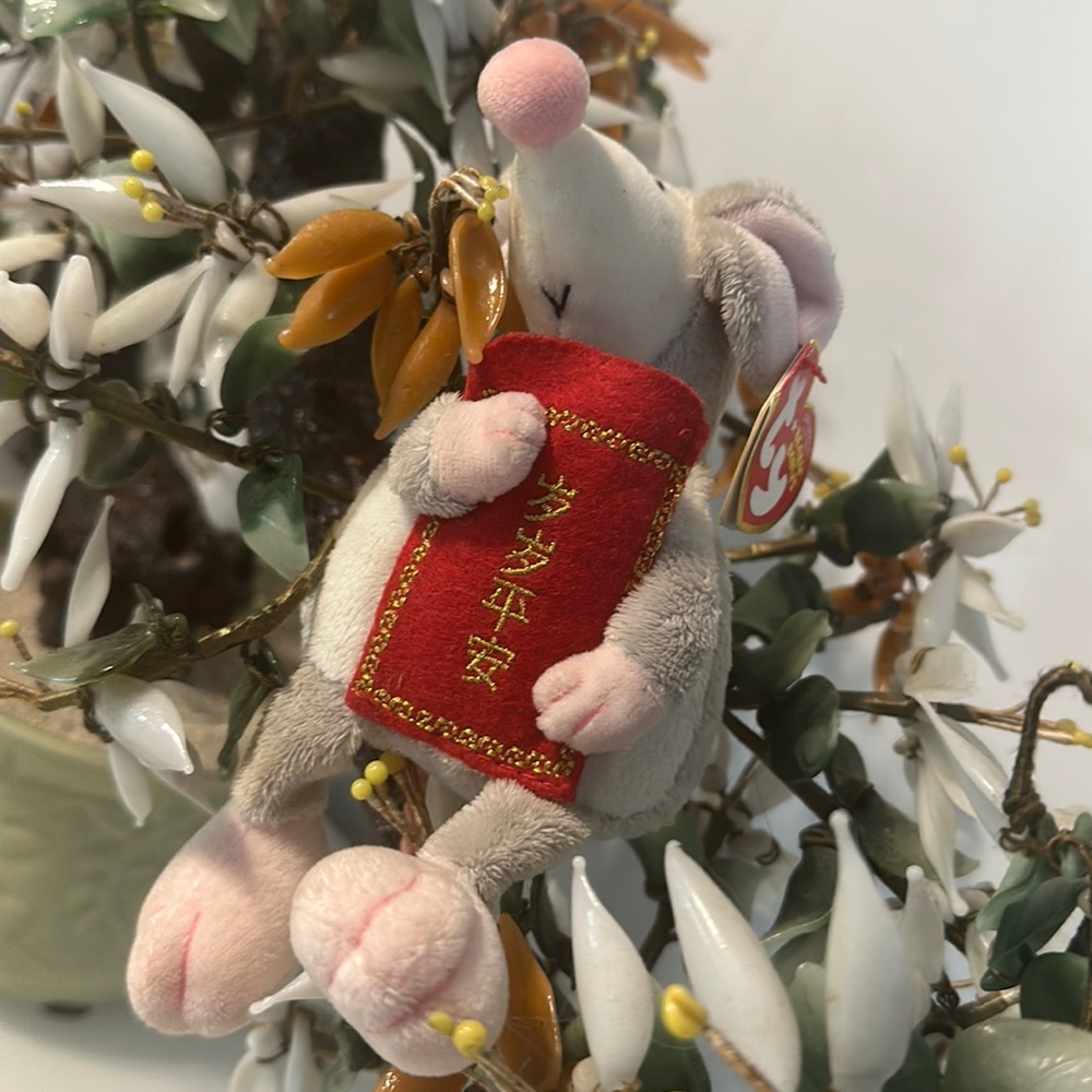 RARE Collectible TY Beanie Babies ORIGINAL Toy - 2008 Zodiac Rat